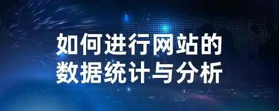 如何进行网站的数据统计与分析？