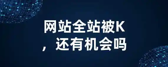 网站全站被K，还有机会吗？