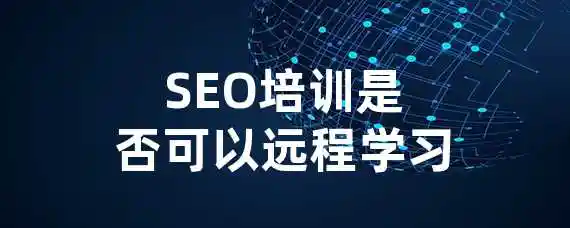 SEO培训是否可以远程学习？