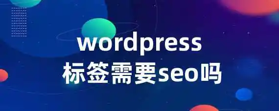 wordpress 标签需要seo吗