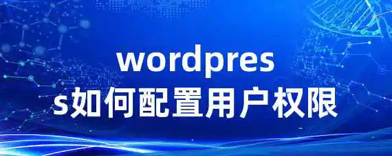 wordpress如何配置用户权限