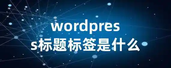 wordpress标题标签是什么